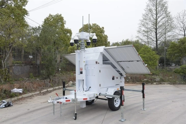 4 HD Camera Trailer Mounted Surveillance System